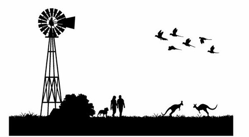 Large landscape sticker decal - large,