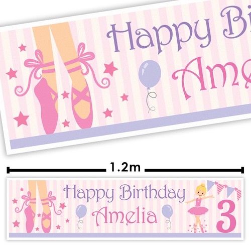 Ballet personalised banner - ballet,