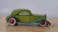 Vintage tin car clockwork windup feature, made in Germany.Tippco Tipp & Co.WORKS
