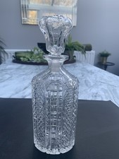 Antique Cut glass crystal Decanter Art Deco  