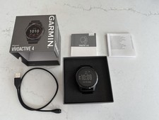 Garmin Vivoactive 4 Smart Watch GPS Black Excellent Condition with Charger Box