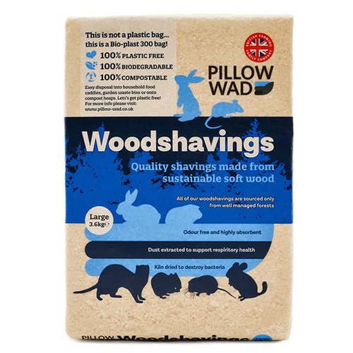 Pillow wad wood shavings small - wood,