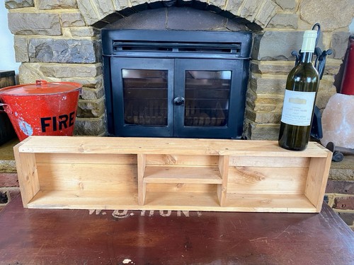 Vintage pine shelf old wooden - shelf,,
