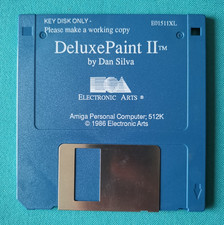 DELUXE PAINT II 2 AMIGA. DISC ONLY. ELECTRONIC ART EA. A500 A600 A1200. (B)