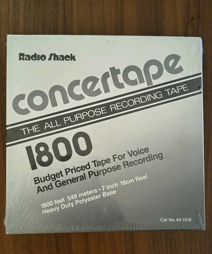 Radio shack concertape 1800 - shack,