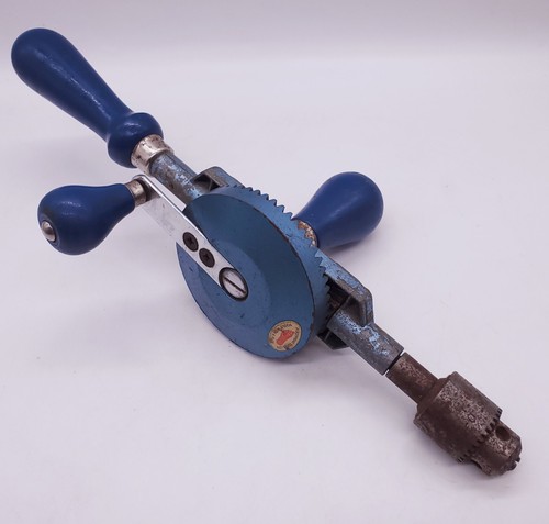 Vintage footprint hand drill - vintage,