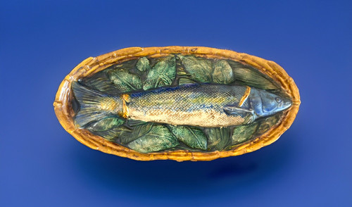 Italian majolica fish - italian,