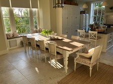 Large wooden farmhouse kitchen