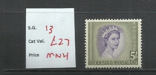 Rhodesia nyasaland 1954 5 - &,