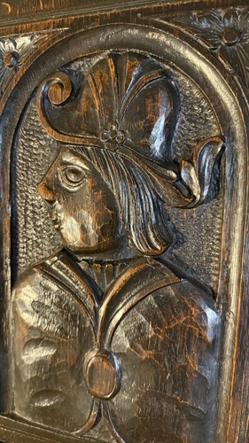 17th century oak - oak, carved