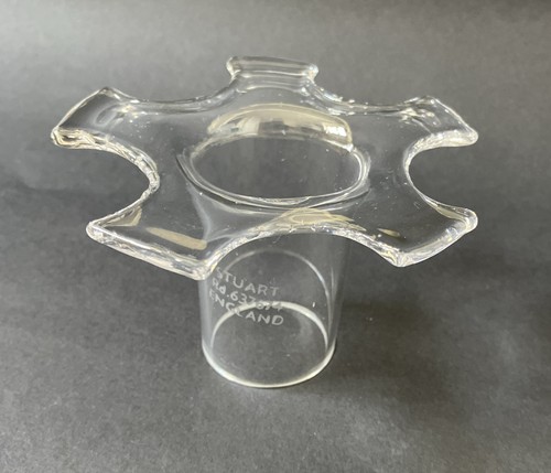 Flower arranging glass frog