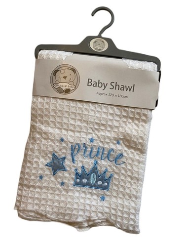 Large baby shawl christening - shawl,