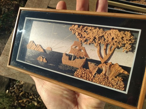 Picture box diorama art trees - picture,