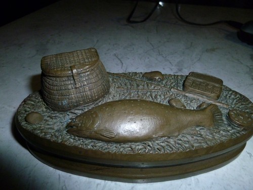 David hughes sculpture - sculpture, trout