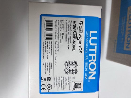 Lutron homeworks see touch - qs,