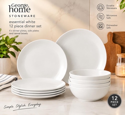 George home essential white - george,