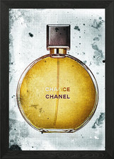 Chanel perfume bottle Framed
