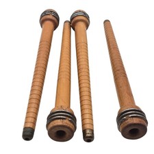 Set Of 4 Vintage Wooden Yarn
