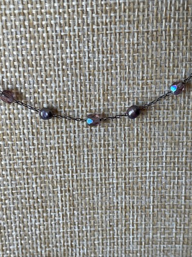 Dainty real pearl collar - real,