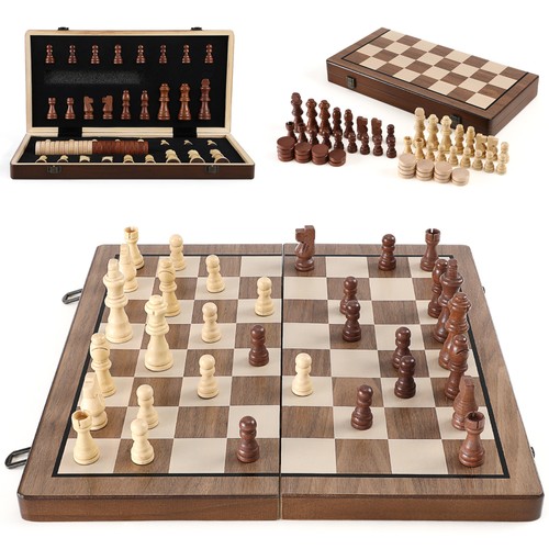 Large chess wooden set - xl,