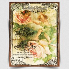METAL SIGN WALL PLAQUE Rose