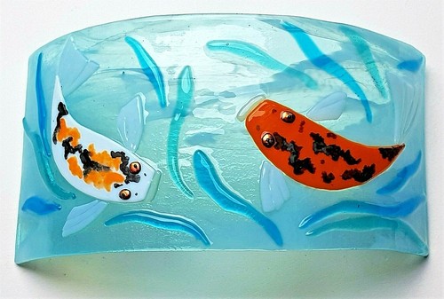 Koi carp original - koi, glass