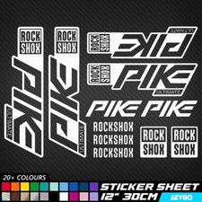 12x ROCK SHOX PIKE Vinyl Decal