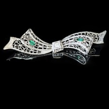 1920s Art Deco Diamond 14k
