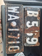 Original Western Australia Number Plates