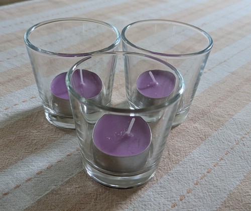 Glass tealight holders - tealight, with