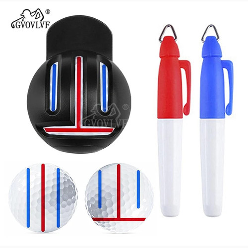 Golf ball liner marker - liner, pen