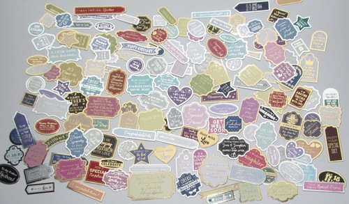 Hunkydory foiled sentiments - 80,