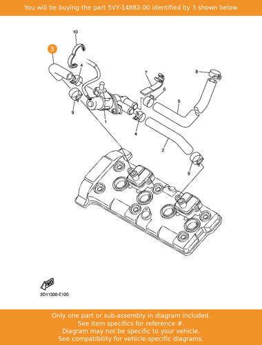Yamaha hose bend - bend, 2
