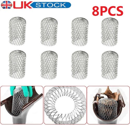 Metal mesh gutter leaf - 8x,