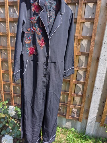 Zara pajama satin jumpsuit - zara,