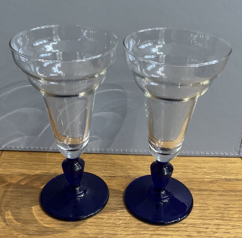 Pair vintage cobalt blue - pair,