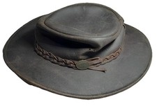 Gumleaf Vintage Australian Leather Outback Hat Size M