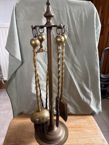 Brass fire companion set and - brass,