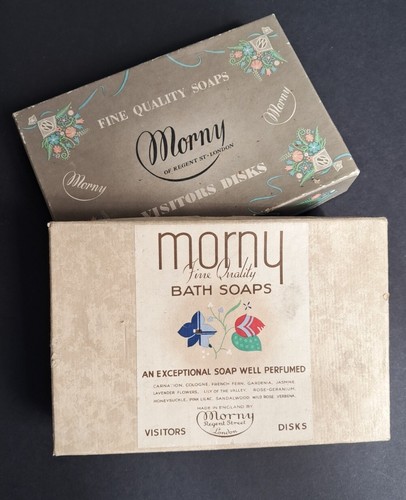 Vintage morny soap boxes - x,