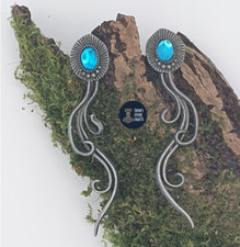 Octopus Tentacle Earrings Blue