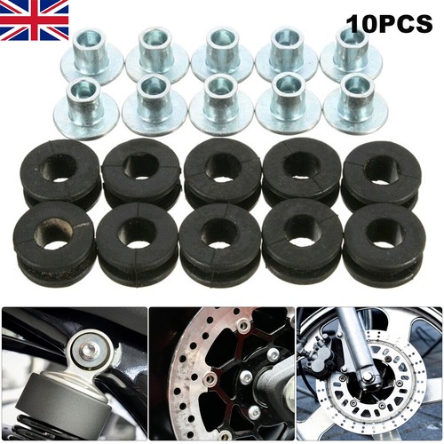 10x motorcycle rubber grommets - 10x,