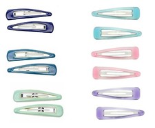 4x Large Hair Snap Clips Epoxy