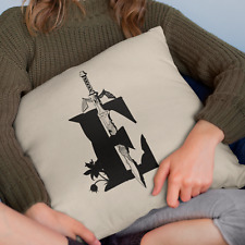 Link Game Sword Letter Cushion - Princess Legend Initial Gamer Present Gift