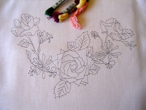 Tote bag printed hand - ,