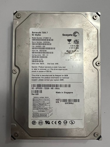 Seagate st380011a 80gb - st380011a,