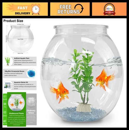 Clear round fish - round, aquarium