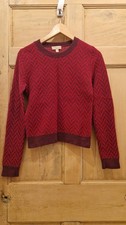 Bright Pattern Nordic Skandi Style Wool Jumper, Gharani Strok, Size S/ XS