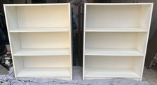 2 x Ikea Bookcases, White, H