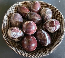 Ten Vingage Marble Eggs