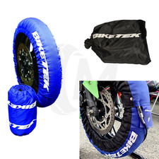 BikeTek Motorcycle Tyre Warmer Set for 120/70-17 Front + 180/55-17 Rear tyres